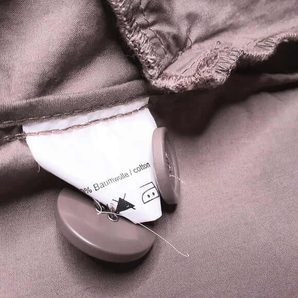 Womens Peanut Brown Tapered Cotton Jacket Size 36 - Picture 11 of 12